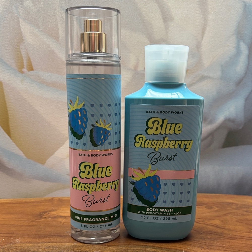 Bath & Body Works Blue Raspberry Burst Mist and Body Wash